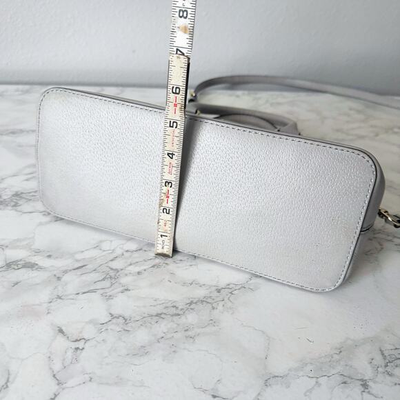 Kate Spade Grove Street Carli Gray Boar Embossed Leather Satchel & Crossbody Bag - Picture 15 of 15